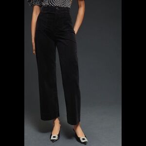 Anthropologie Black Cropped Pants